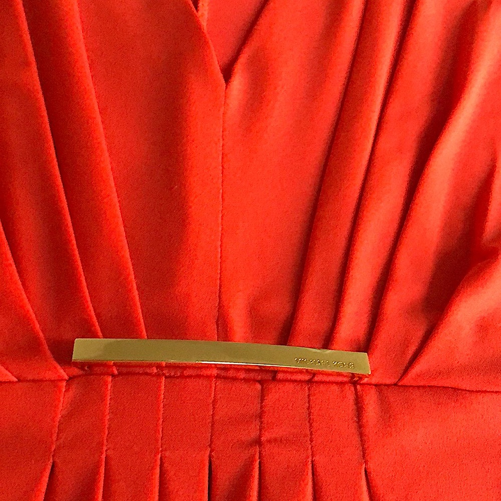 Women, Dress, Michael Kors, Medium,  Apricot (Deep bright orange) - Picture 4 of 13